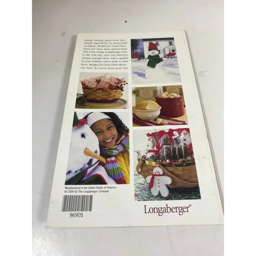 Longaberger Recipes For Good Cheer 2004 Recipe Book